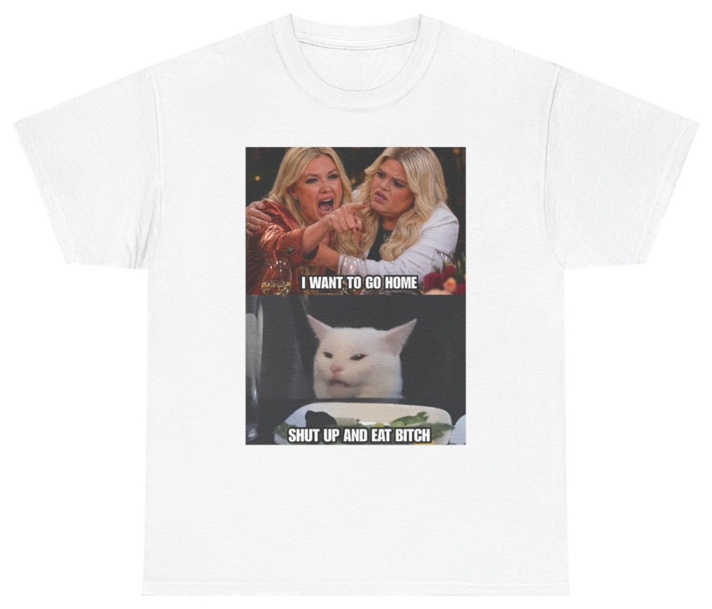I Want To Go Home Smudge the Cat Meme Tee | Unethical Threads