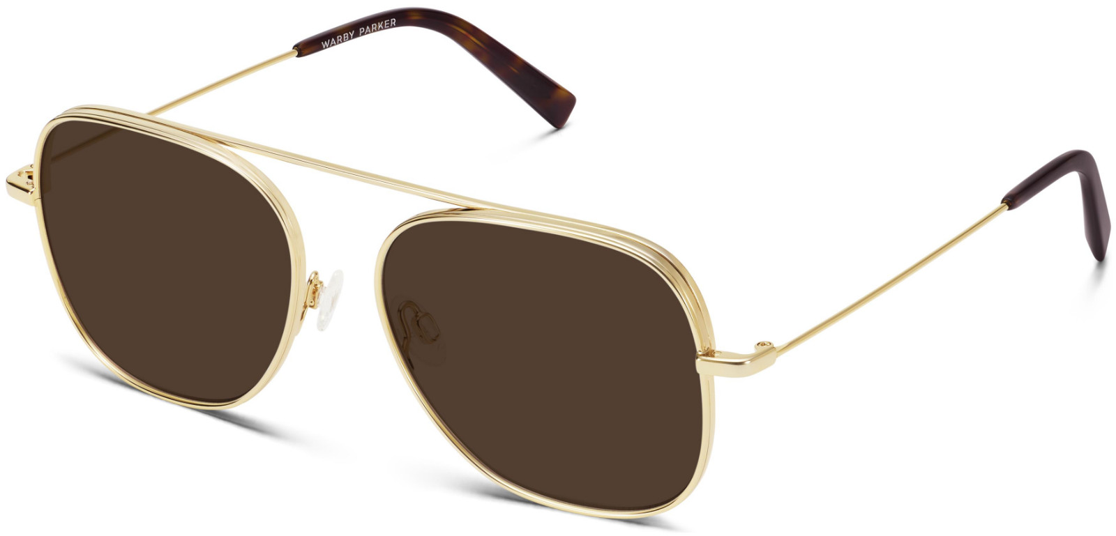 Warby Parker SADE Sunglasses Frames Polished Gold Ew 56-16-142 mm NWT*