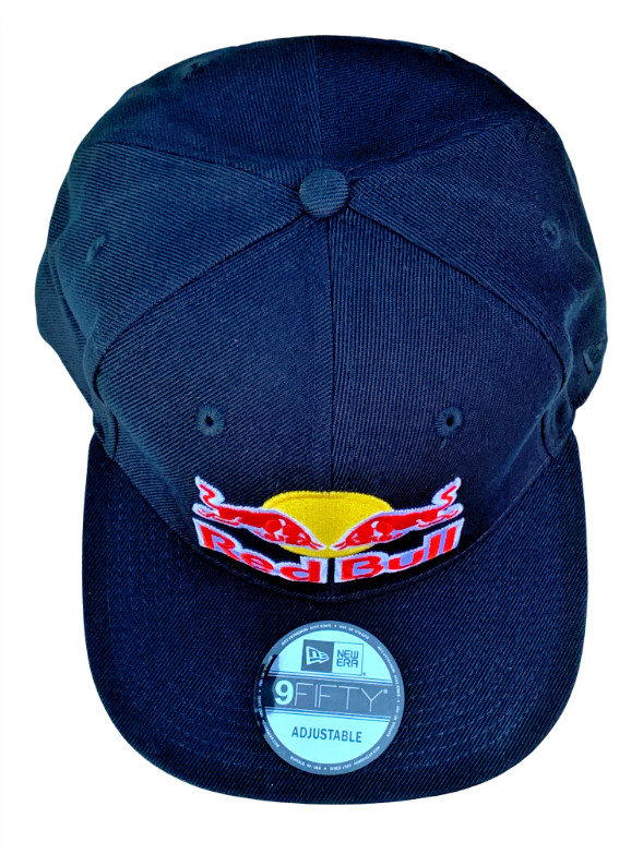 R – Black Flat Brim Twill Snapback Cap. 3 Logos. Racing. F1. MotoGP. Supercross.