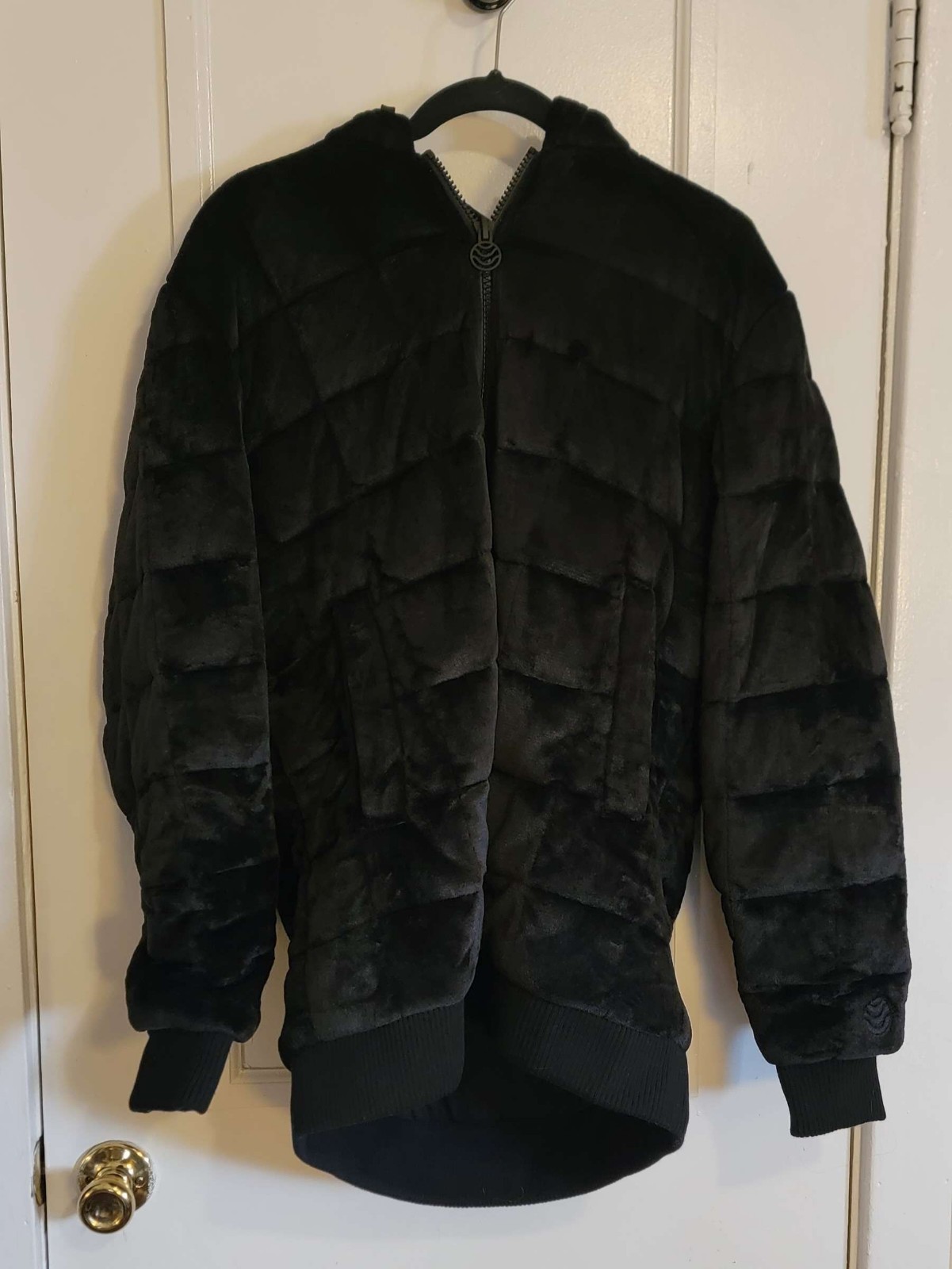 Thera Medium Black Minky Weighted Hoodie Therahoodie AS IS READ DESCRIPTION