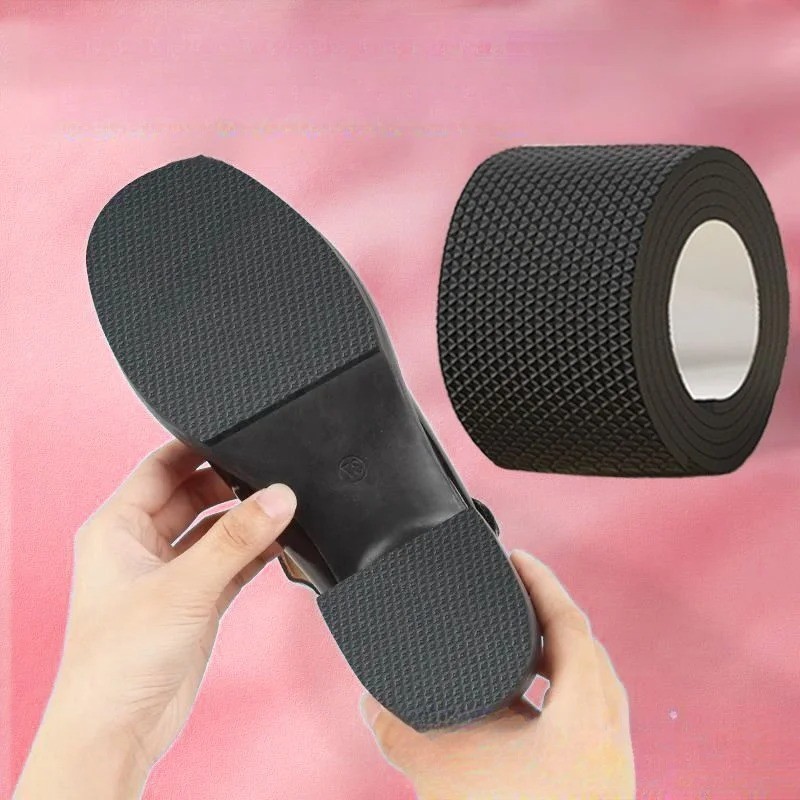 Self-Adhesive EVA Shoe Sole Repair Patch Black Rubber Anti-Slip Protector Pads