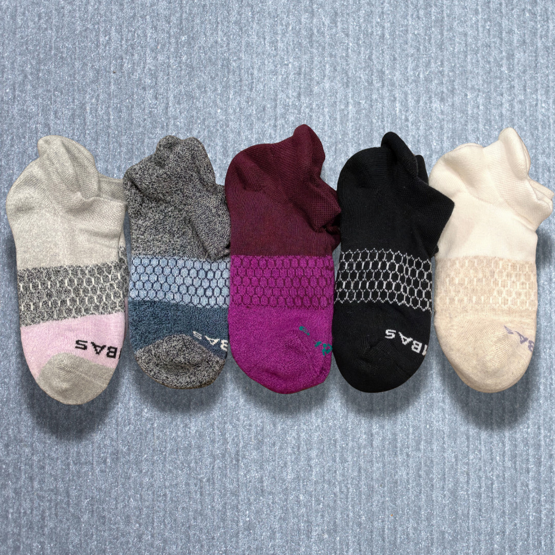 [AUTHENTIC] Bombas Tri-Block Socks – 5 Pairs Women’s – S, M, L – Multi Colors