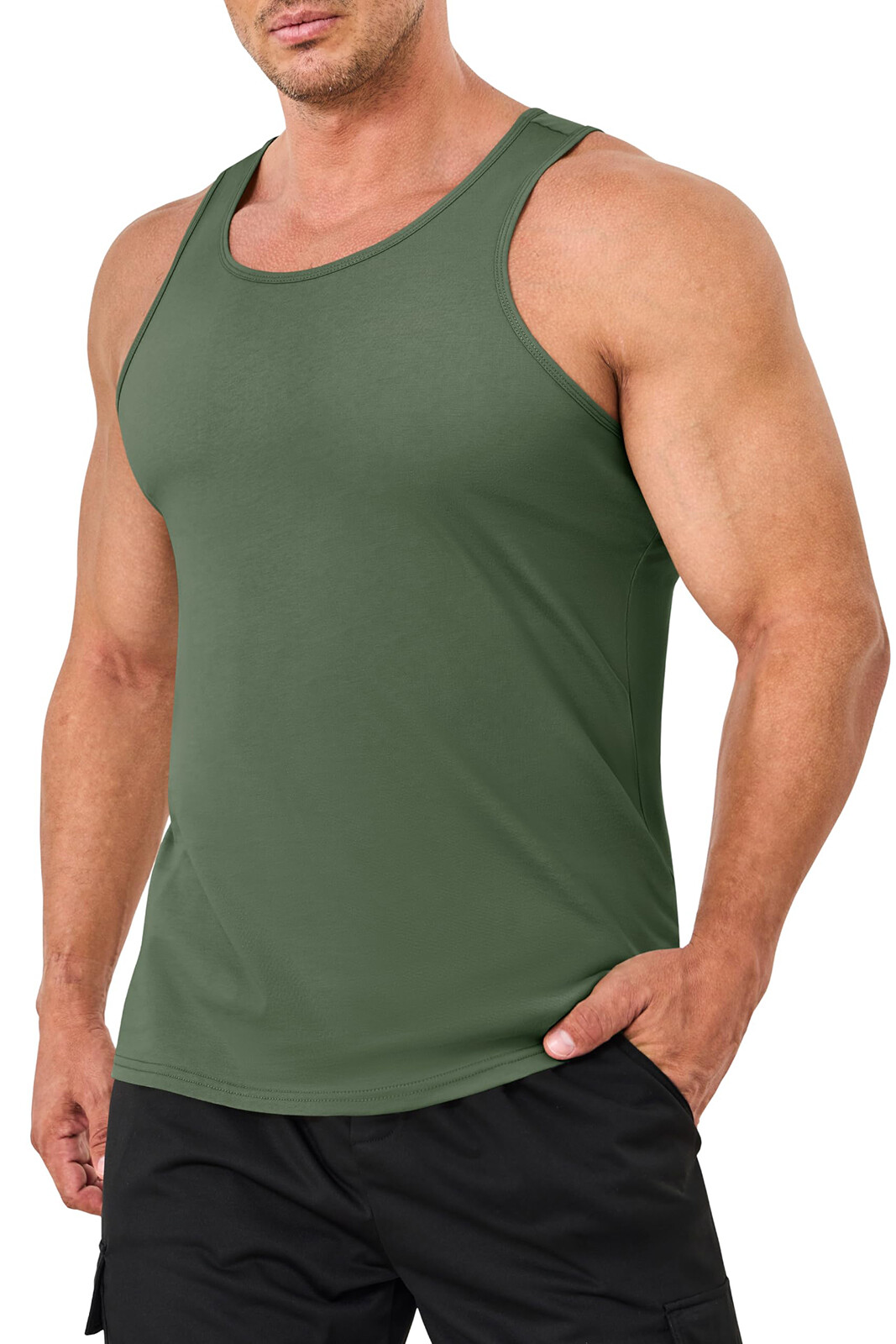 Mens Gym Workout Tank Tops Sleeveless Muscel T-Shirt Bodybuilding Fitness Shirts