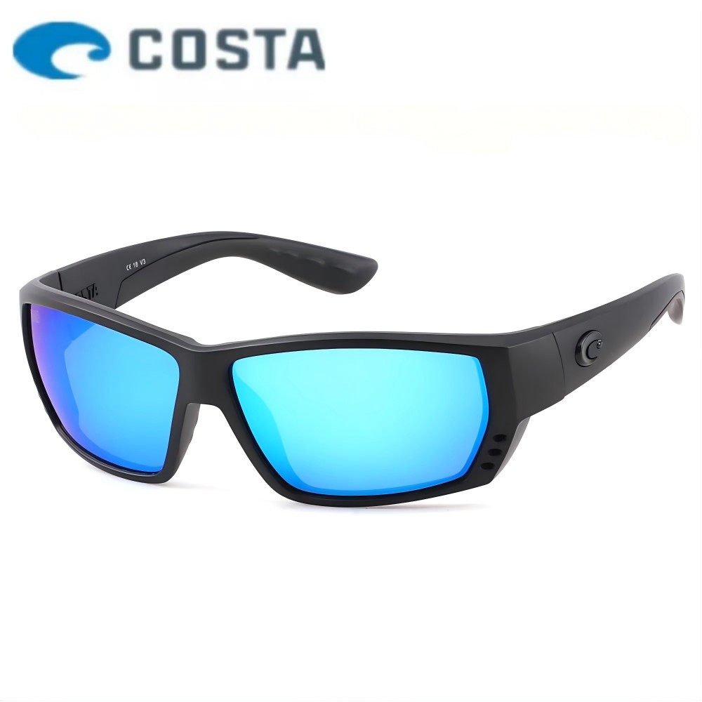 New In Box, Costa Tuna Alley, 580p Polarized Sunglasses （Black/Blue）