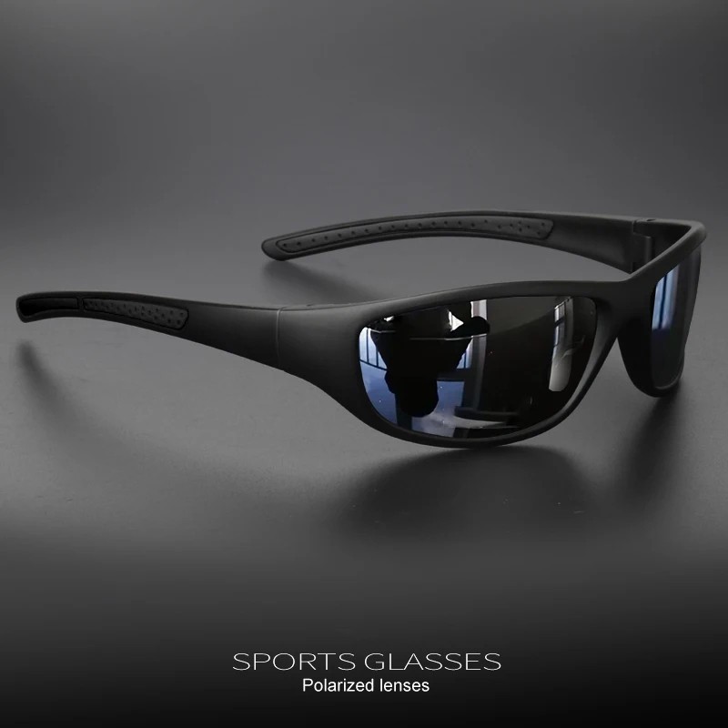 Polarized Sports Sunglasses for Men Wrap Around UV Protection Cycling Outdoor