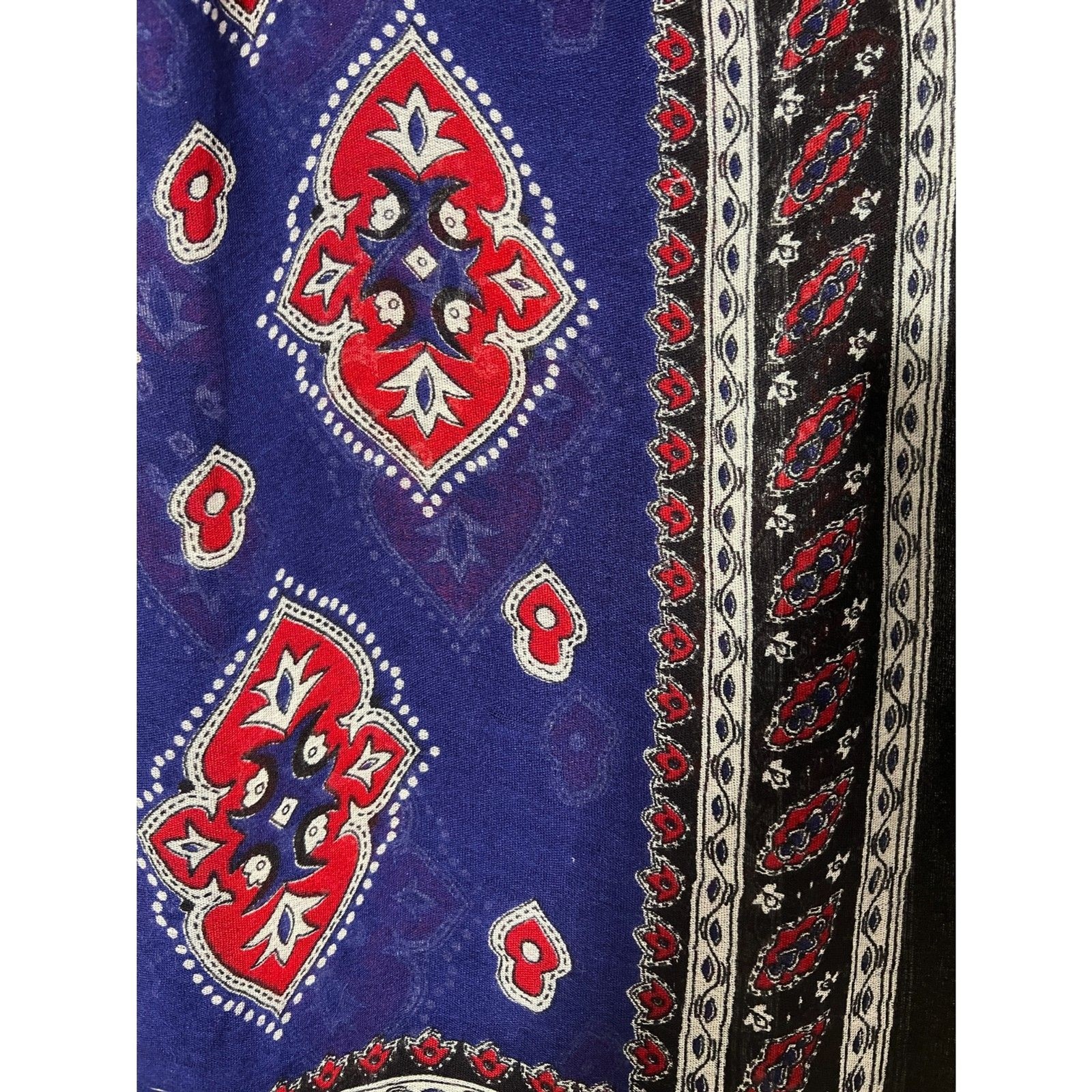 Stunning Purple Red and Black Patterned Scarf Made in Iran