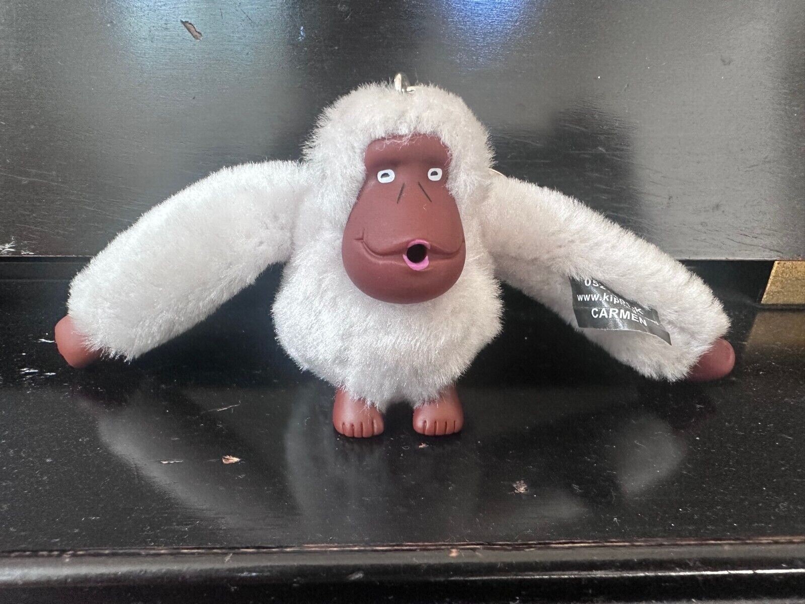 KIPLING MONKEY KEYCHAIN KEY RING FOB CHARM BLACK GREEN BLUE GRAY SUCKS THUMB