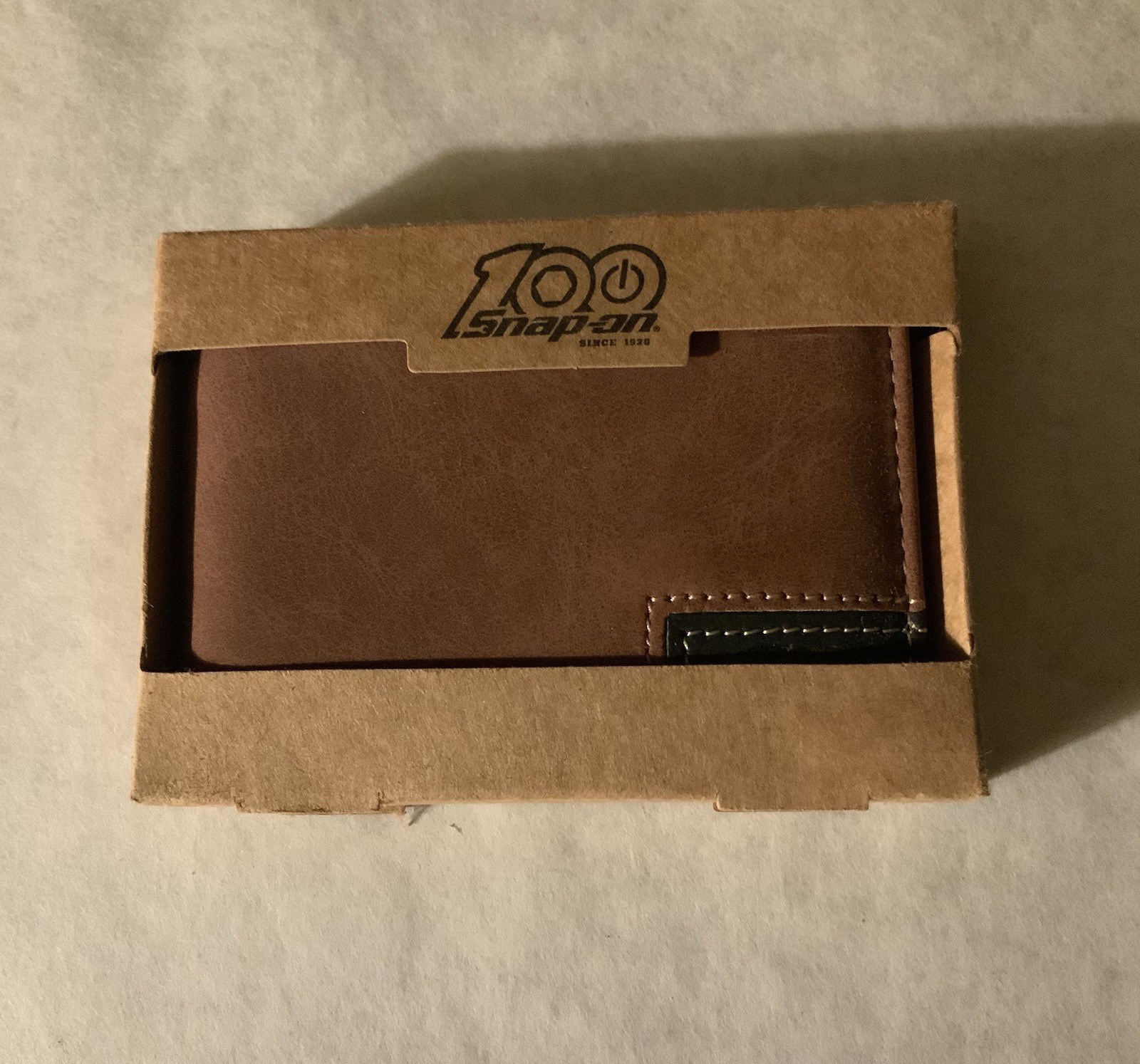 Snap-On Tools 100th Anniversary Wallet NIB With Money Clip (Brown)