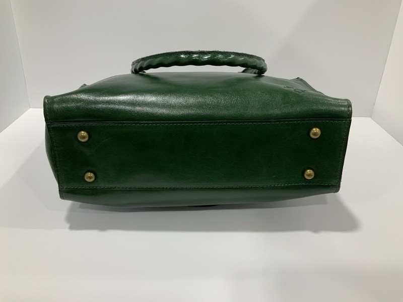 Patricia Nash Green Leather Studded Tote Shoulder Bag gallery