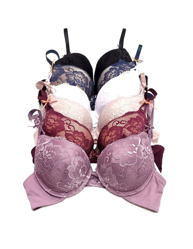 Add 2 Cup Sizes Extreme Ultimate Padding Power Lift Lace Trim Push Up Bras 32-38
