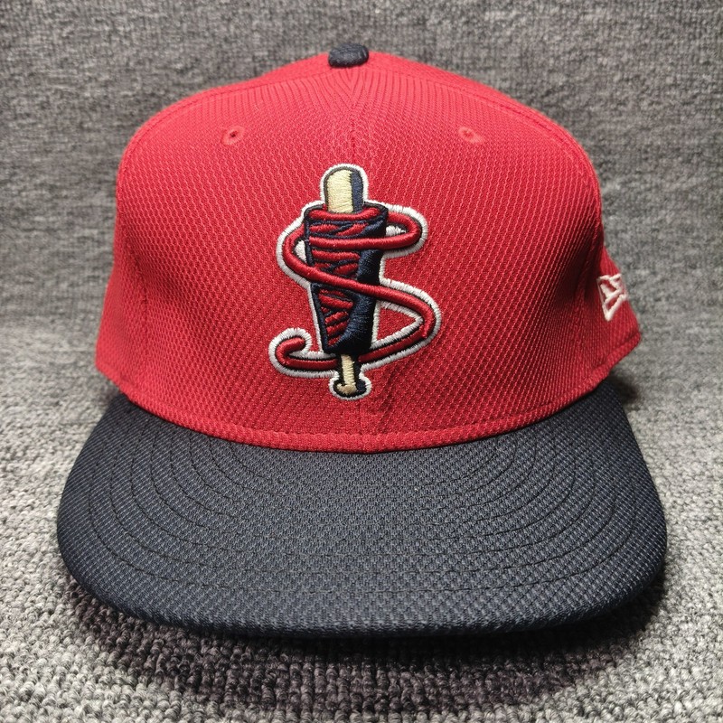 New Era Minor League Baseball 59FIFTY Fitted Red Black Hat 7 1 2