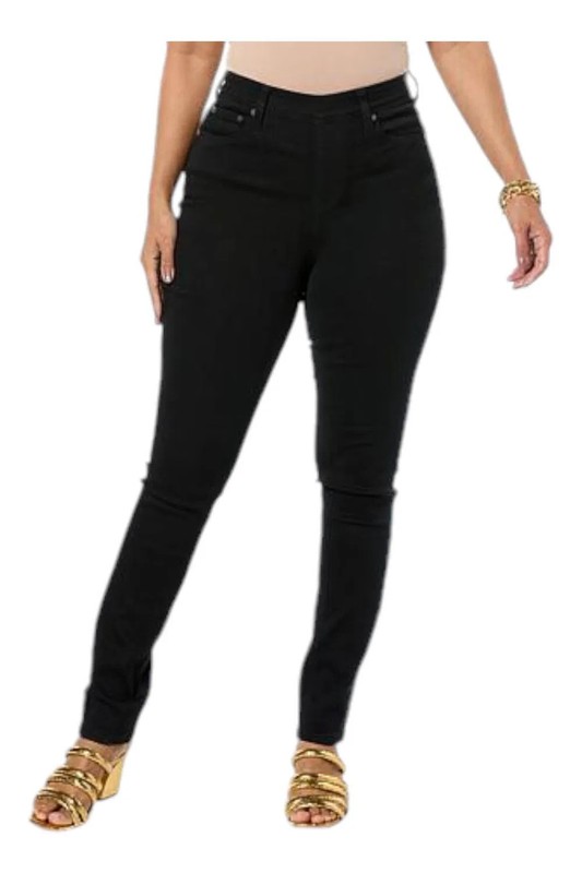 DG2 by Diane Gilman Women’s Denim 5Pocket Jegging Black #2