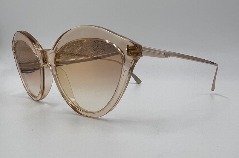 Authentic TOM FORD Chloe TF663 45G Light Brown w/Orange Lens Sunglasses - 57 mm gallery