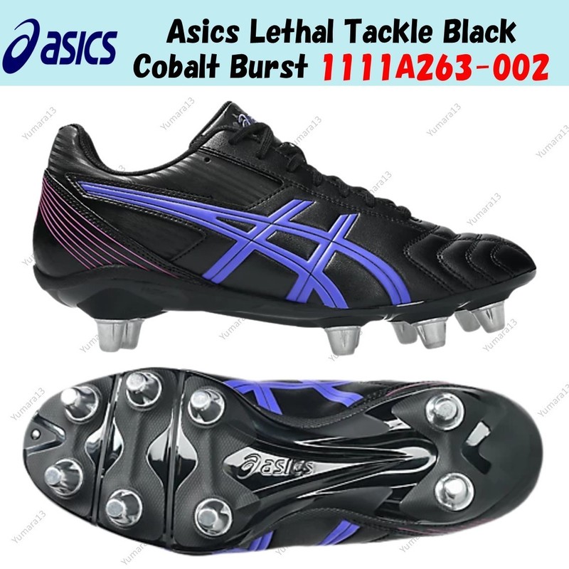 Asics Lethal Tackle Black Cobalt Burst 1111A263-002 Men's Size