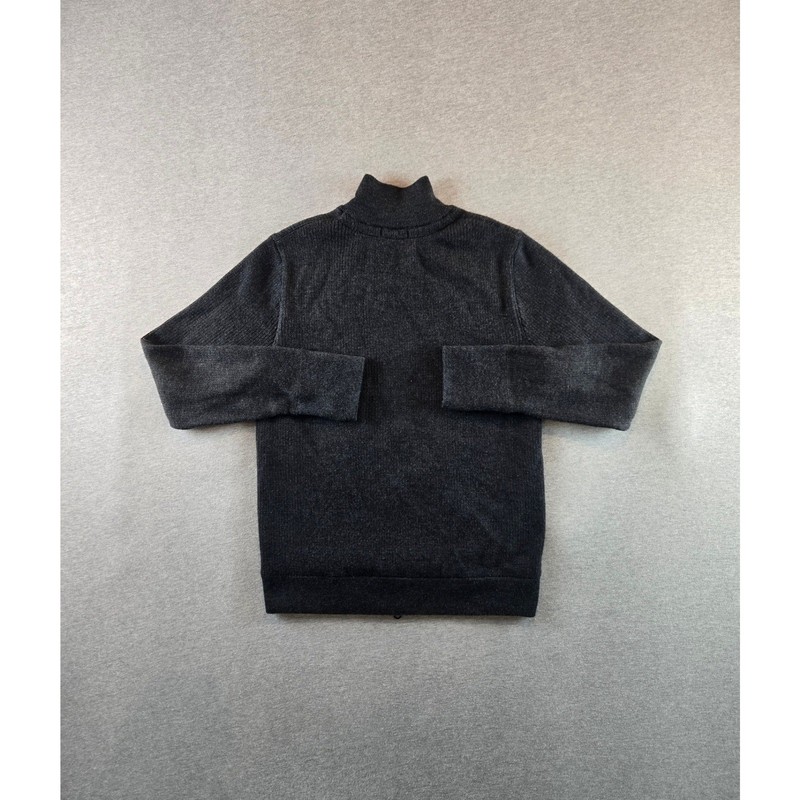 Relwen Full Zip Sweater Mens Medium Charcoal Grey Merino Wool Ribbed Tech Travel gallery