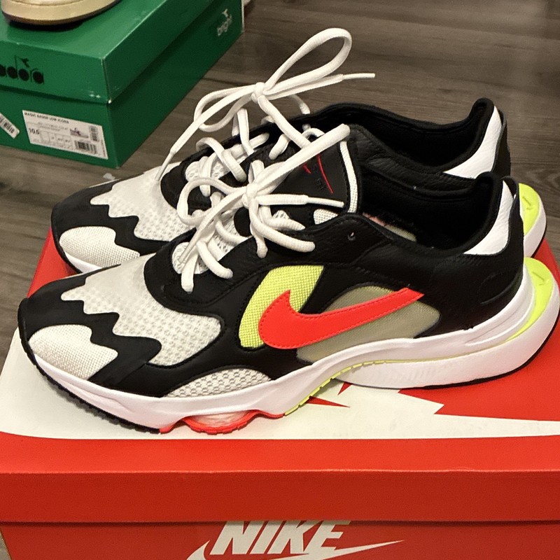 Nike Black/White/Red/Neon Yellow Colorblock Low Top Lace Up Sneaker gallery
