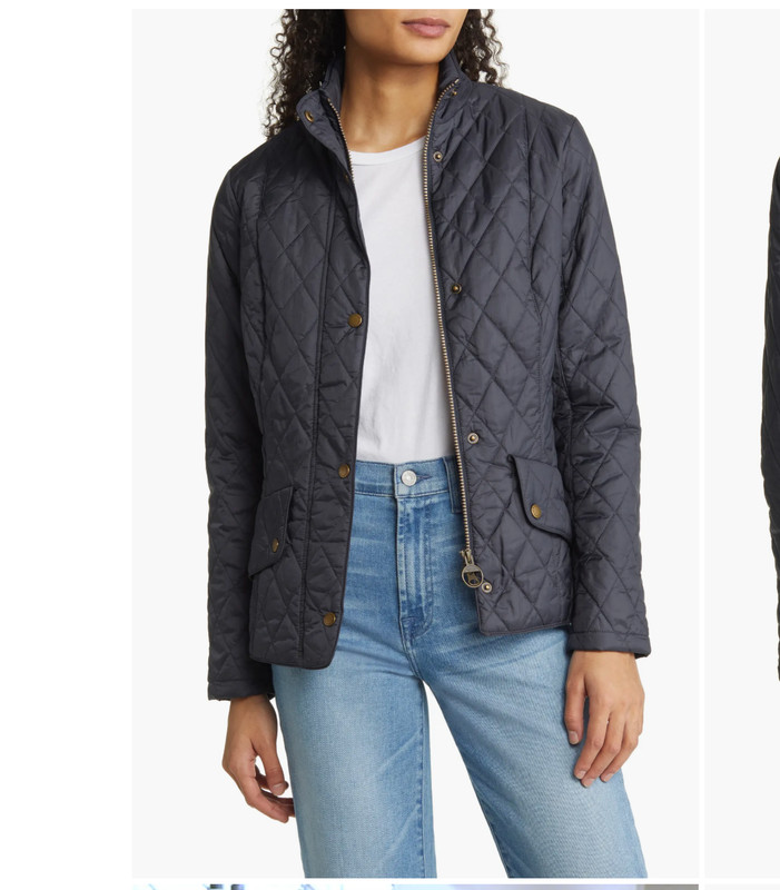 Navy/ Navy ~ Barbour Flyweight Cavalry Quilted Jacket MSRP$260 ~ British Chic gallery