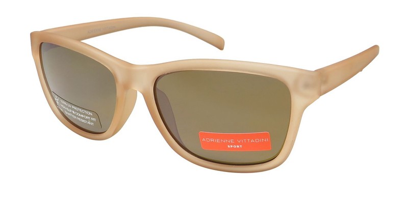 NEW ADRIENNE VITTADINI 5047 SUNGLASSES BEIGE 615 PLASTIC 0-0-0 FULL-RIM DESIGNER