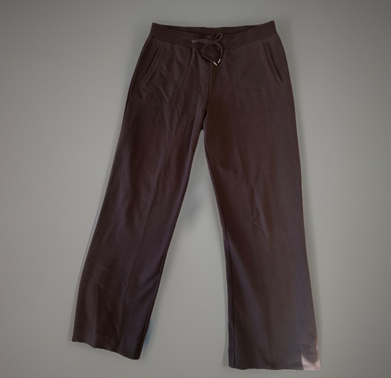 Lauren Ralph Lauren Cotton Lounge Set Zip Snap Jacket Draw String Pants Size M gallery