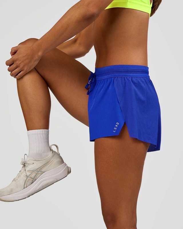 LSKD Accelerate 3” Mid Rise Running Shorts Women’s - All Size - Electric Indigo gallery
