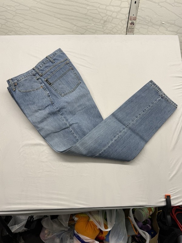 Vintage Cinch Green Label Relaxed Fit Stiff Denim Jeans – 38×38