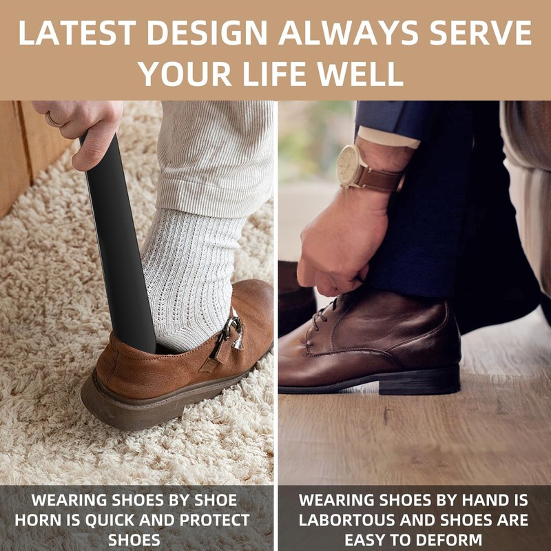 2 Pack Shoe Horn, Premium Shoe Horns for Men or Women, Small Shoe Spoon for Boot gallery