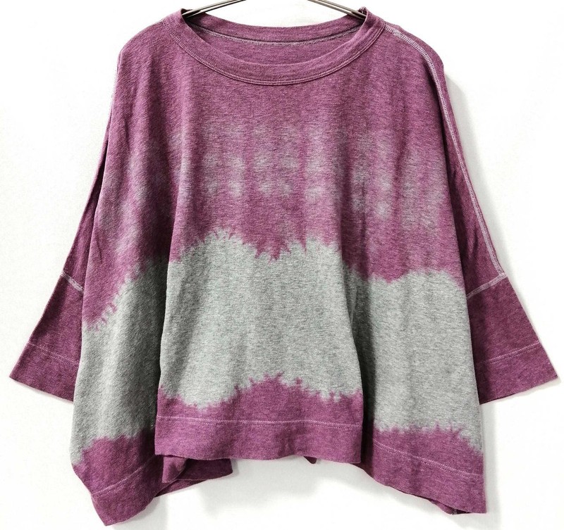 45RPM Tie-Dye Wide T-Shirt M 22in Chest Unisex Casual Top