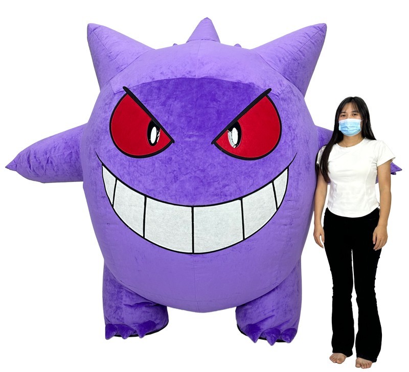 Gengar Inflatable Mascot Costume Plush Halloween Carnival Cosplay Party Outfit