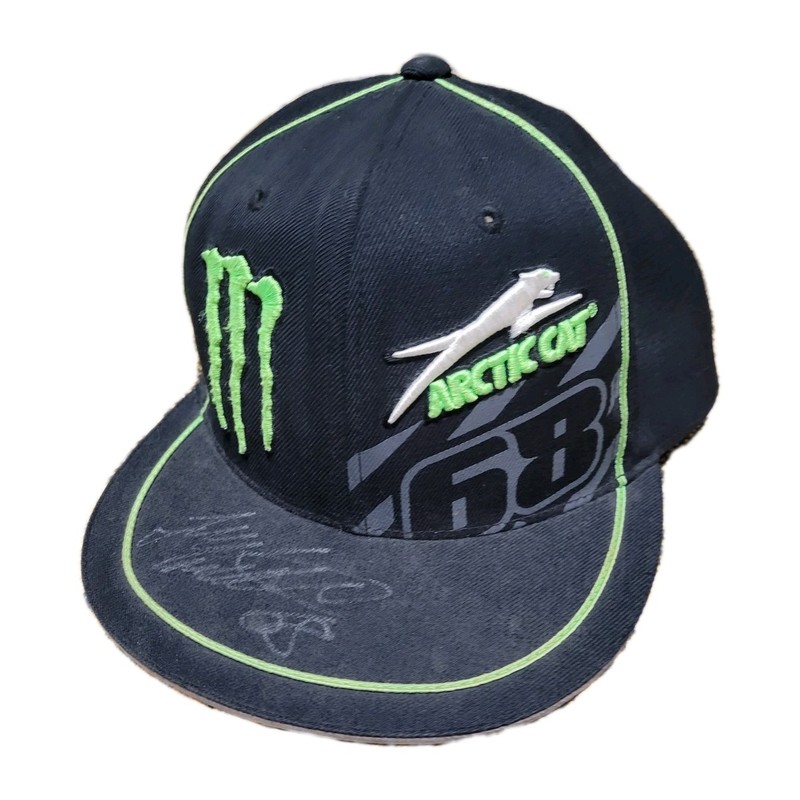 Monster Energy Official Team Artic Cat 68 Tucker Hibbert Hat Autographed Hat