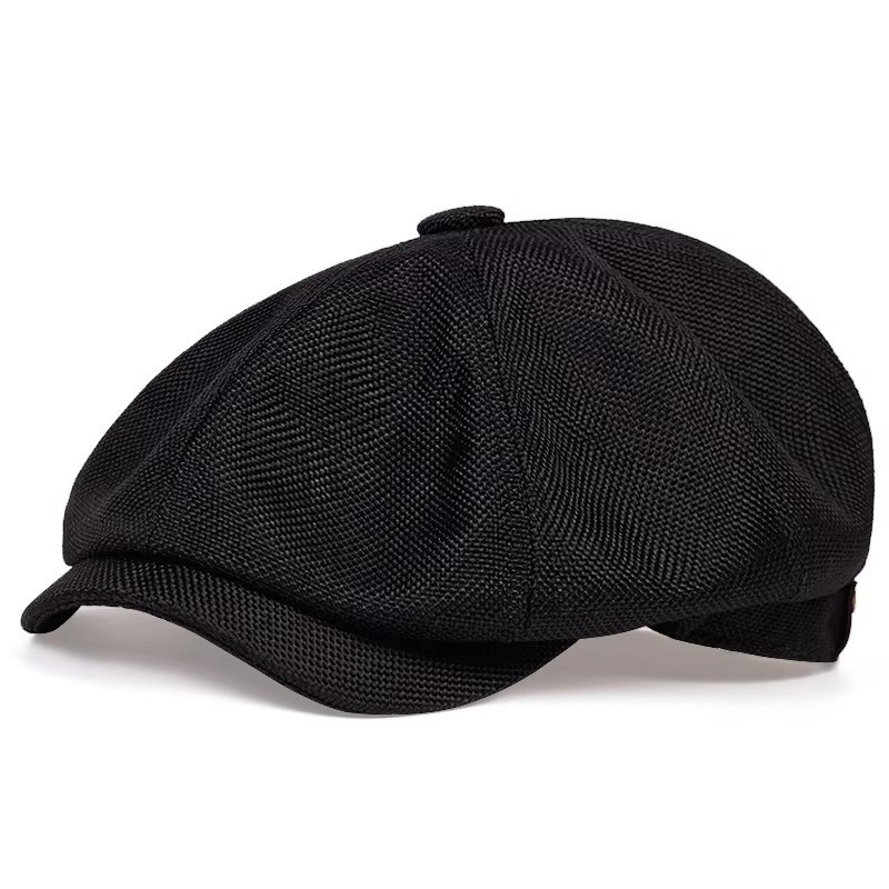 Newsboy Hat Flat Cap Driver Herringbone Tweed Plain Wool Baker Boy Classic Golf gallery
