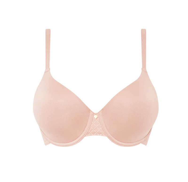 Chantelle Norah Chic EcoLight Flex T-Shirt Bra Nude Rose 36DDDD EU 80G NWOT 16M6
