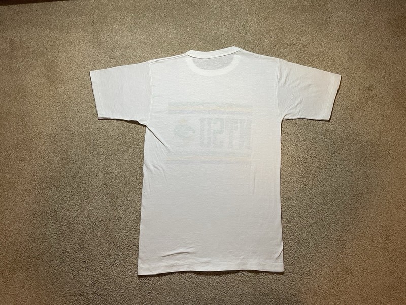 Vintage NTSU North Texas State UNT Champion T-shirt White Medium 70s 80s gallery