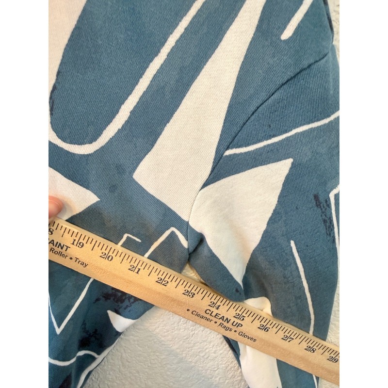 Daily Practice Anthropologie Blue Abstract Geometric Hoodie OB1365119 Womens S gallery