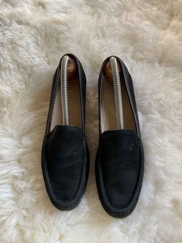 Salvatore Ferragamo Sport Women’s 7AA Suede LOAFERS LIGHT LUG SOLE