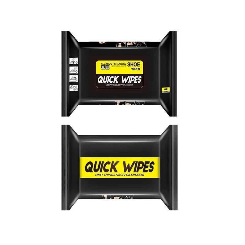 Sneaker Shoe Cleaning Wipes Disposable Wet Wipes Portable 2 packs 60 pieces