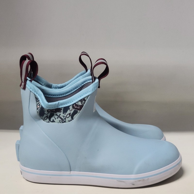 Xtratuf Salmon Sisters Ankle Deck Boot Blue Womens Size 8M