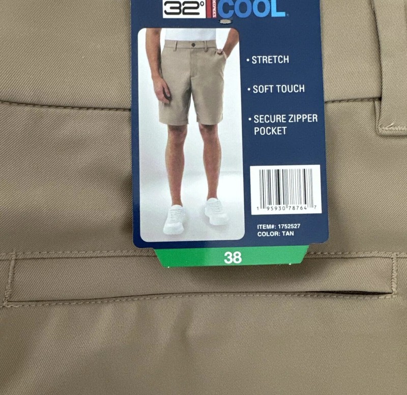 32 Degrees Men's Twill Tech Performance Stretch Soft Touch Short gallery