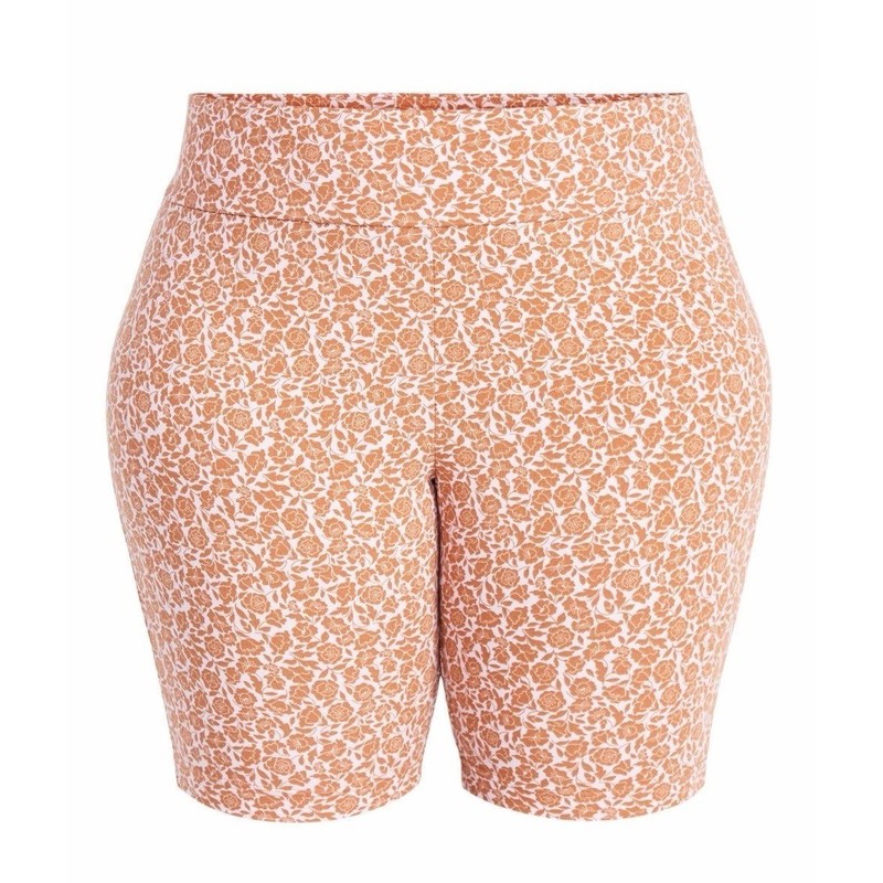 Terra & Sky Women’s Plus Size Bike Shorts, Size 1XL