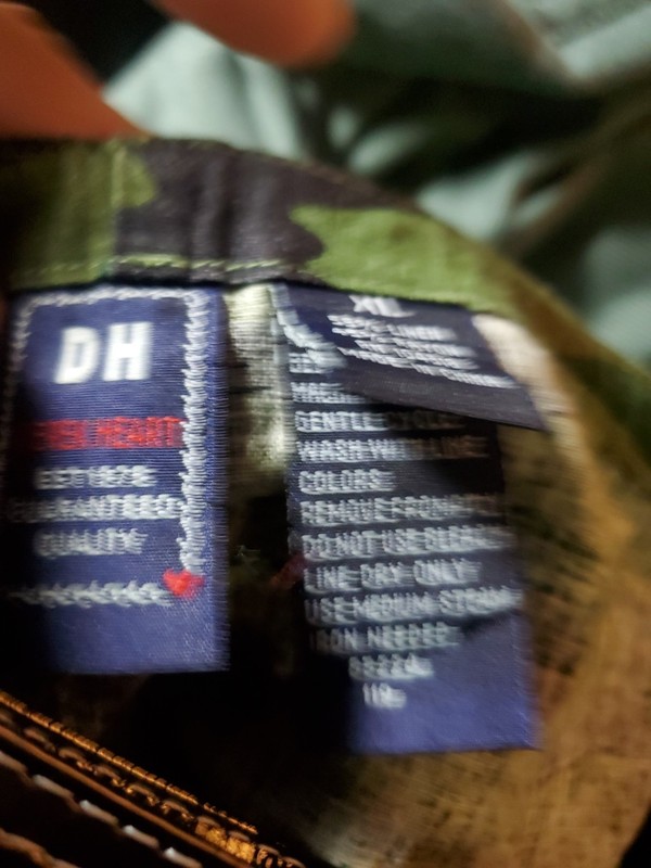 NEW Derek Heart Green CAMO Linen Rayon Shorts Tie Flat Front Size XL NWT 'LOVE' gallery