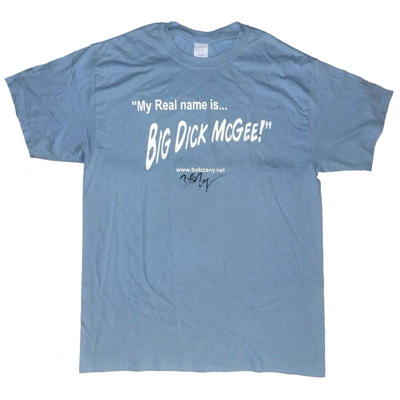Bob Zany SIGNED “My Real Name Is…” Comedy T-Shirt Men’s L