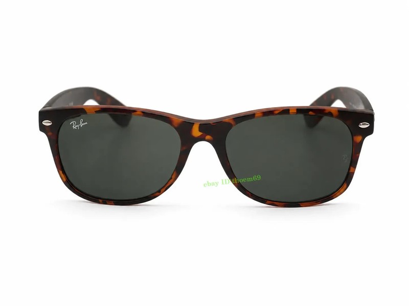 RAY-BAN NEW WAYFARER RB2132 865/B1 55MM SUNGLASSES Dark Grey LENS Matte Havana gallery