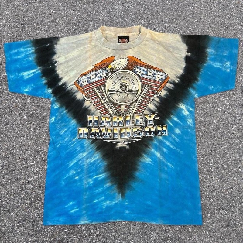 1995 vintage harley davidson motorcycle tshirt