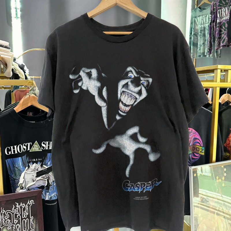 1995 Get An Afterlife Casper Washed T-Shirt Black L