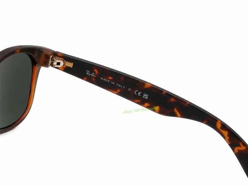 RAY-BAN NEW WAYFARER RB2132 865/B1 55MM SUNGLASSES Dark Grey LENS Matte Havana gallery
