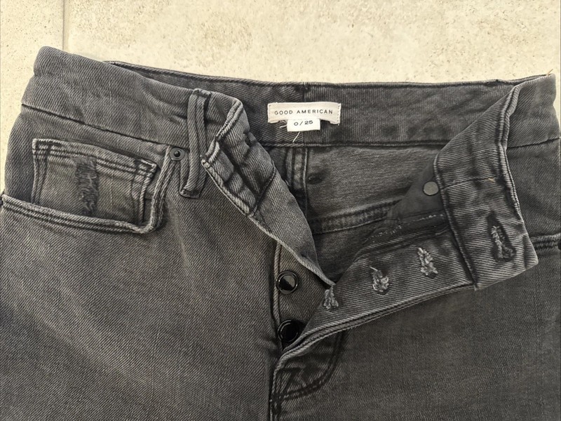 Good American Style GL625T JEANS HIGH WAIST Size 0/25 Good Legs