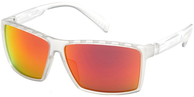 Adidas Men’s Square Sport Wrap Sunglasses w/ E-Sun Kolor Up Lens – SP0010