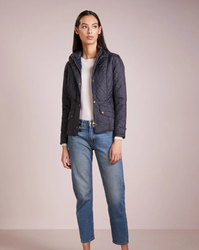 Navy/ Navy ~ Barbour Flyweight Cavalry Quilted Jacket MSRP$260 ~ British Chic gallery