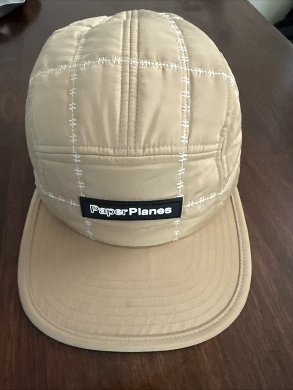 PAPER PLANES ✈️ PEBBLE QUILTED 5 PANEL CAMPER HAT NEW RELEASE FIRE 🔥