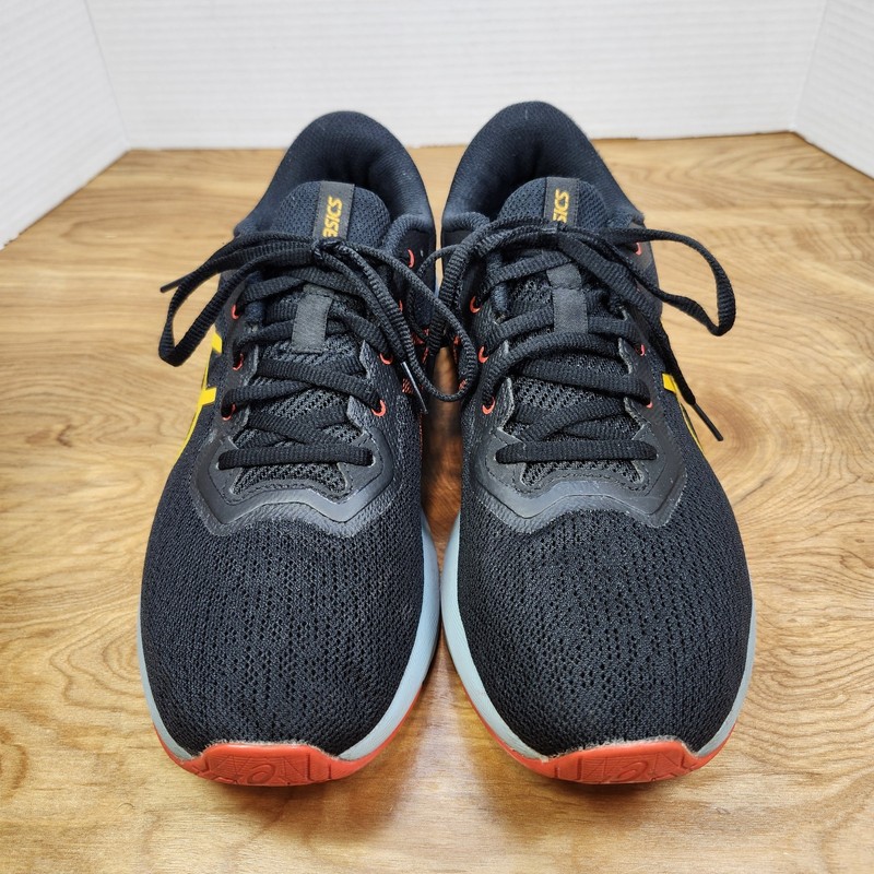 Asics Shoes Mens 9.5 Versablast 2 Running Sneaker Black Yellow Red 1011B334 gallery