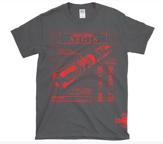 Electrum Sabercrafts Logo Aegis T-Shirt Large NEW Smart Saber custom lightsaber